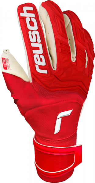 Reusch Attrakt Freegel Gold X Finger Support 5170960 3002 white red front